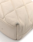 Lambskin Quilted Toy Loulou Puffer Monogram Chain Satchel Crema Soft