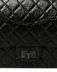 Aged Calfskin Quilted 2.55 Reissue 225 Flap So Black