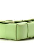 Lambskin Maxi Intrecciato Cassette Crossbody Bag Pistachio