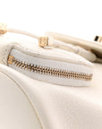 Caviar Quilted Mini Business Affinity Backpack White