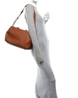 Grained Calfskin Low Key Speedy 30 Cognac