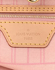 Damier Azur Neo Neverfull MM Rose Ballerine