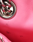 Crushed Calfskin Quilted Small Crush Chain Bag Sweet Pink