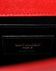 Grain De Poudre Medium Classic Monogram Kate Tassel Satchel Rouge Eros
