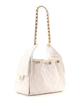 Caviar Quilted Small CHNL 25 Handbag White