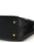 Chevre Chamkila Mini Kelly Sellier 20 Black
