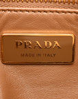 Soft Calfskin Large Aimee Shoulder Bag Caramel