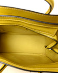 Drummed Calfskin Nano Luggage Citron