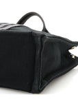 Canvas Herline PM Tote Black
