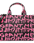 X STEPHEN SPROUSE Grained Calfskin Medium The Tote Bag Pink