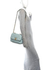 Tweed Quilted Medium CHNL 19 Flap Blue Multicolor