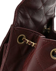 Caviar Quilted Small CHNL 25 Handbag Burgundy