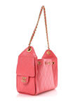 Caviar Quilted Mini CHNL 25 Handbag Coral