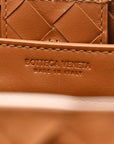 Suede Intrecciato Small Andiamo Shoulder Bag Amber