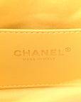 Suede Quilted Mini CHNL 25 Handbag Yellow