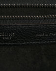 Drummed Calfskin Micro Luggage Black
