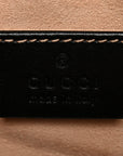 Calfskin Matelasse Mini GG Marmont Chain Shoulder Bag Black