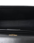 Calfskin Crystal Medium Monogram Kate Satchel Black
