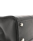 Cuoio Romano Selleria Bi-Color Medium Peekaboo Iconic Satchel Asfalto Latte