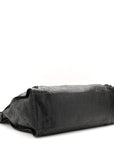 Arena Lambskin Brass Hardware Le City Travel Bag Black