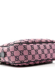 Monogram Multicolor Matelasse Diagonal Small GG Marmont Chain Shoulder Bag Pink Blue