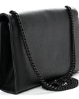 Grain De Poudre Medium Classic Monogram Monochrome Kate Satchel Black