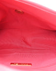 Lambskin Quilted Medium CHNL 19 Flap Dark Pink