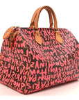 Monogram Graffiti Speedy 30 Fuchsia