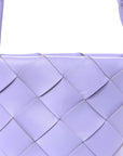 Nappa Maxi Intrecciato Clasp Bucket Bag Wisteria