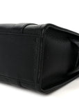 Grained Calfskin Small The Tote Bag Black