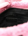 Terry Cloth Mini Re-Edition 2000 Bag Petalo Black