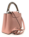 Taurillon Snakeskin Capucines PM Magnolia