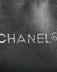 Calfskin Quilted CC Shopping Tote Black