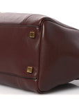 Supple Shiny Lambskin Medium Smiling New Luggage Brick