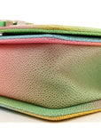 Caviar Quilted Small Cuba Rainbow Boy Flap Multicolor
