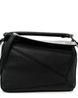 Calfskin Mini Puzzle Bag Black