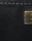 Washed Denim Quilted Mini CHNL 25 Handbag Black