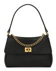Natural Smooth Calfskin Nano Rodeo Top Handle Handbag Black