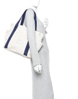 H Canvas Cabriole Nappy Bag Gris Perle