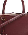 Vitello Elite Regular 2Jours Tote Rosso Scuro Ciliegia