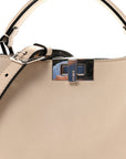 Vitello Tahiti Burro Bi-Color Medium Peekaboo Iconic Essentially Satchel Nuvola Rosa Bourbon