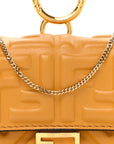 Nappa Matisse FF Embossed Nano Baguette Charm Zucca