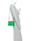 Nappa Intrecciato Mini Loop Camera Bag Parakeet