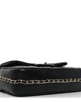 Lambskin Quilted Small My Precious Flap Black