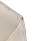 Nappa Intreccio Padded Top Handle Shoulder Bag White