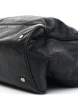 Agneau Classic Silver Hardware Weekender Black