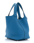 Taurillon Clemence Picotin Lock 18 PM Bleu Frida