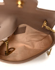 Calfskin Matelasse Super Mini GG Marmont Shoulder Bag Porcelain Rose