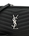 Grain De Poudre Matelasse Monogram Mini Lou Camera Bag Black