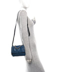 Lambskin The Pillow Bag Blue Sea